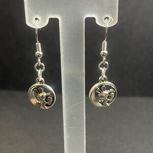 Silver Easter Dangle Earrings